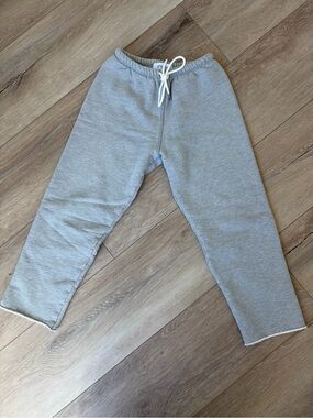 SPRWMN grey crop sweatpants